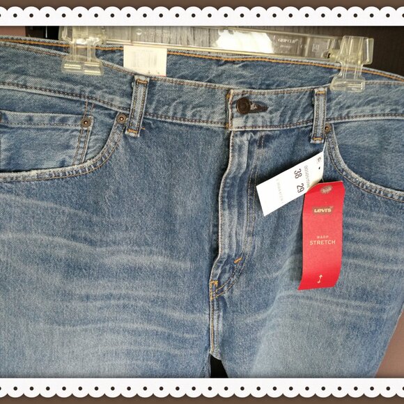 Levi’s® Men's 505™ 38 x 29 Regular Straight Fit Jeans Blue Wash NEW with Tag - Picture 3 of 12